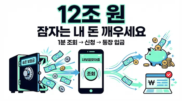 숨은 보험금 찾기 신청방법 썸네일